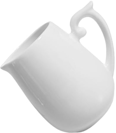 DIYEAH Jarra Leche Blanca Pequeña Lechera Duradera con para Café Latte Cappuccino Uso Hogar Restaurante Café