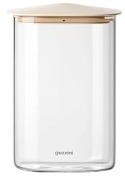 Guzzini Barattolo Rettangolare Fresh & Style 1.300 Ml Vetro Tappo Beige