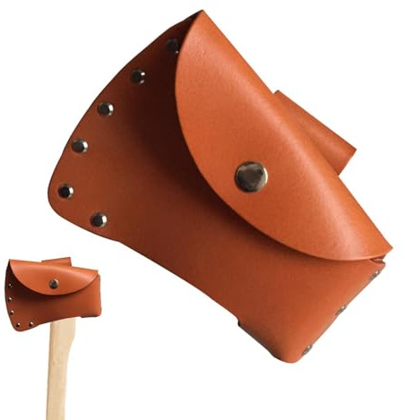 Axe Belt Loop - Premium Leather Secure Carry Design, Reinforced Stitching Hatchet Holder Loop, Heavy Duty Hammer Lop Organizer | Outdoor Tool Waist Attachment Utility Gear Bushcraft For