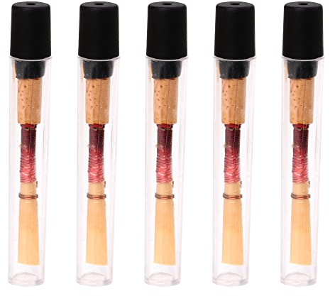 BQLZR Multicolor Deutsch Stil Bambus Oboe Bl?tter Holzbl?ser Zubeh?r f¨¹r Anf?nger Studenten 5er Pack