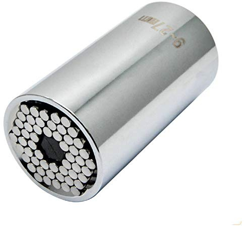 BE-Tool Adaptateur de douille universel 9-27 mm Clé à douille universelle Adaptateur de perceuse électrique Outil de réparation manuel multifonction pour l'industrie automobile (lot de 1)