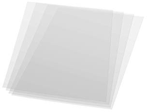 Betriebsausstattung24 4er Ersatzfolien-Set für Leuchtdisplays, Posterständer & Posterrahmen - (A1 (BxH: 59,4 x 84,1 cm), Ersatzfolien) - Effektiver Schutz für Ihre Werbung