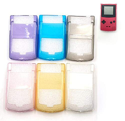 Crystal Shell Soft TPU Case Protective Cover for GBC Gameboy Color Console Protection Cover (Clear)