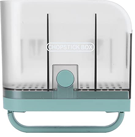 Tissting Escurridor de Cubiertos, Soporte Organizador de Pared con 3 Compartimentos y Bandeja Extraíble, Material ABS, para Tenedores, Cucharas, Palillos en Cocina
