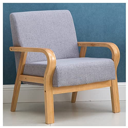 Sessel Schlafzimmer, Stühle Wohnzimmer Bequem, Mid-Century Modern Accent Chairs Gepolstert Mit Holzrahmen Armlehne Einzelsofa Stuhl Clubsessel Für Schlafzimmer Büro Einfache Montage ( Color : Style4 )