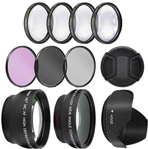 Ultra Deluxe Lens Kit for Sony Alpha A5000, A5100, A6000, A6100, A6300, A6400, A6500 Camera with 16-50mm Lens, Alpha A7c with 28-60mm Lens - Includes: 7pc 40.5mm Filter Set + 40.5mm Wide Angle