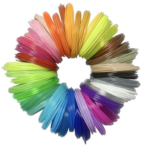 fuentai 3D Pen Printing Filament - PLA Refills for 3D Print - 20 Rolls 20 Colors, 328 Ft (16.4 Ft Ea), 1.75mm - Ideal for Art, Crafts, Doodler to Create - Great Birthday Gifts for Teens