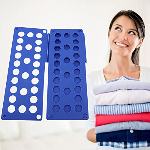 Quick Faltbrett für Kinderkleidung Zum Organisieren von Hosengrößen, Faltbrett für T-Shirts, Organizer für Verstellbare Klappe, Kindergrößen, Faltbretter, Wäscheeinlagen (Blue)