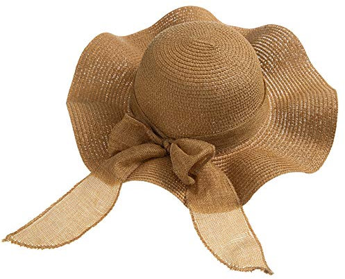 Damen Visor Cap Hut Mit Breiter Krempe Strohhut Für Damen Floppy-Strohhut Mit Breiter Krempe, Uv Schutz UPF 50 Für Wandern Reise Urlaub