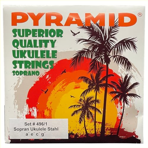 Pyramid Stahlsaiten für Sopran-Ukulele | 496/1 | Saiten für Sopranukulele