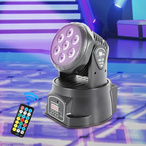 Moving Head Bühnenlicht 4 Farbe RGBW LED Licht Effekt Bühnenbeleuchtung DMX512 Disco Partylicht DJ Party