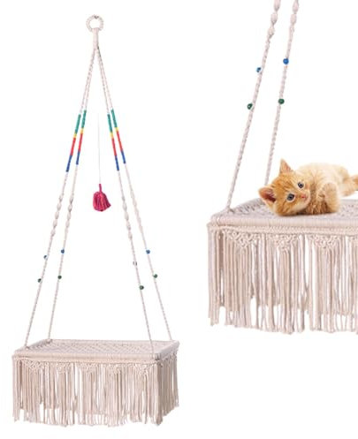 Cama para gatos de - Hamaca para gatos bohemia, Boho a mano | para gatos