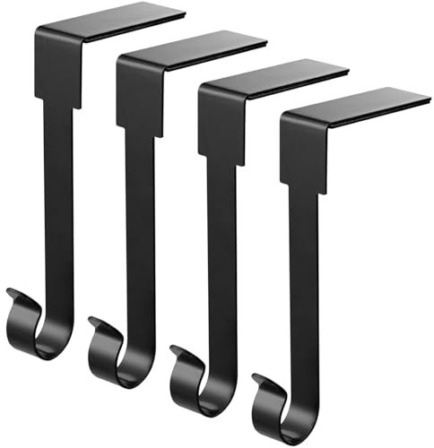 ARCHCRTC 4 Stück Weihnachtsstrumpfhalter Kaminsims Stcoking Kleiderbügel Metall Hängehaken Weihnachten Ornament Haken Kamingirlande Clips für dicken Kamin, Kaminsims, Treppenhäuser, Xmas Party Dekor