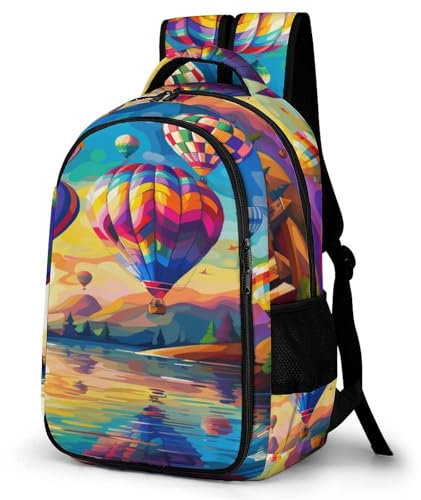 TNFHSOFT Heißluftballon Bunte Landschaft 3D Drucken Flanell Fleecedecke Decke Microfaser Kuscheldecke Decke Kinder Erwachsene Wohndecke Für Bett & Sofa Reisedecke One Size Inches