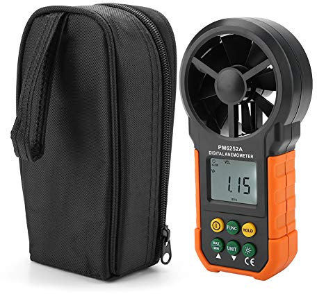 Gearwell Digital Anemometer Handheld Wind Speed Meter,Digital Wind Speed CFM Meter Gauge Air Velocity Tester for Sailing Drone Golf HVAC