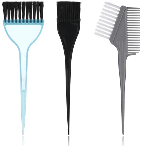 3 pennelli per tinture per capelli, kit professionale per tinture per capelli, spazzola morbida per colorare i capelli, strumenti per la tintura dei capelli, pennello applicatore per tintura per