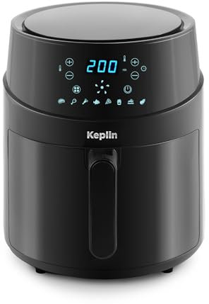 Keplin 4.3L Air Fryer - 2850W Energy-Saving Cooker with 8 Cooking Functions - Extra-Large Capacity for Healthy Meals - Roast, Bake, Dehydrate, Crisp - Family Size (4.3L)