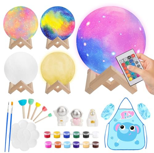 Libershine Kit de Pintura Lámpara, Arte Kits de Manualidades Niñas, 3D Lámpara Nocturna LED, Decoración Mágica Para Dormitorio, Cadeaux pour les enfants de 6 à 12 ans