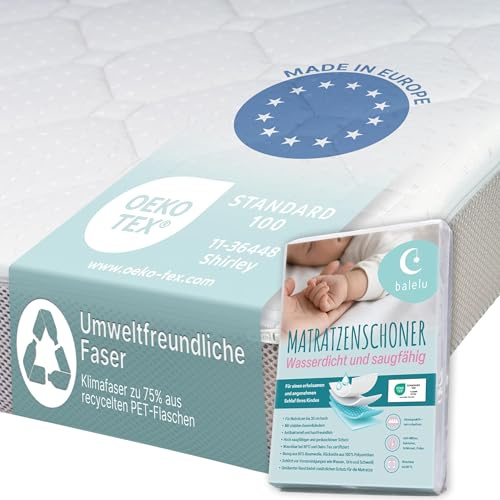Sun Garden Komfort Babymatratze, Oeko-Tex 100 Zertifiziert, 70x140 cm | Kindermatratze 70x140 cm mit Trittkante + Schoner, Komfortschaum, ergonomisch, für Babybett, Kinderbett, Reisebett