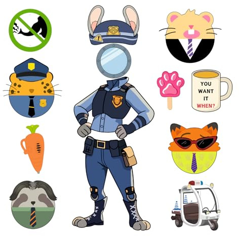 13 Pcs Cruise Door Magnet Decorations, Rabbit Magnetic Stickers, Funny Animal Element Magnets, for Fridges, Cruise Ship, Car, Whiteboard, Laptop
