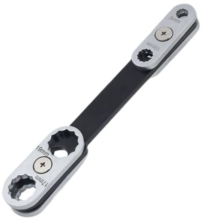8 in 1 Socket Wrench - Multifunction Repair Spanner, Heavy Duty Hand Tool, Adjustable Universal Socket, 360 Degree Rotating Driver | Practical Installer Tool for Car Bike Kitchen Home and Bathroom