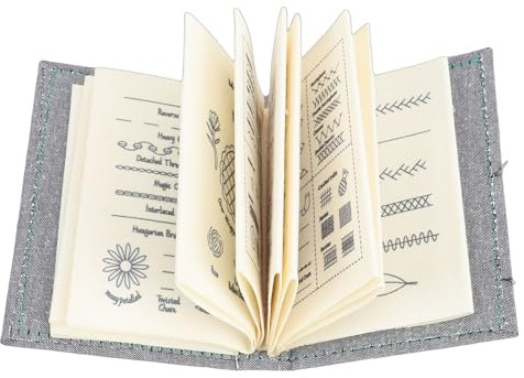 Generic Tutorial per Ricamo Libro Mini Laboratorio Pratico Tutto in uno Strumento Pratico Calmante Antistress Aiuto Visivo per L'apprendimento per Principianti Appassionati