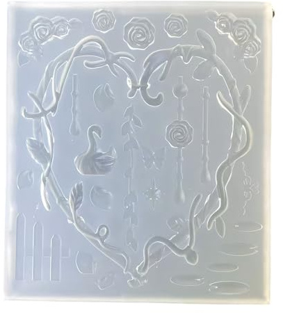Cygnus en silicone polyvalent sur le thème de la vigne pour travaux manuels, bijoux en chocolat et décoration de gâteaux
