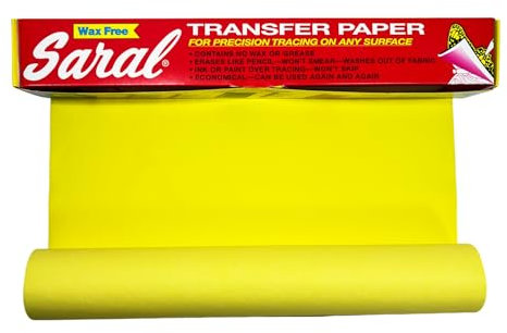 Saral Paper Corp Wachsfreies Transferpapier, Gelb, 30,5 cm x 3,6 m Rolle