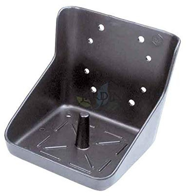 Suinga Soporte de plástico Piedra de Sal para lamer, Forma Cuadrada, 24x22x22 cm, Gris