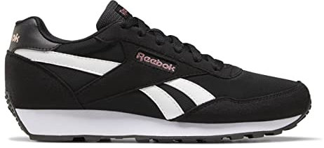 Reebok Rewind Run, Sneaker Donna, Core Black White Blush Metal, 40.5 EU
