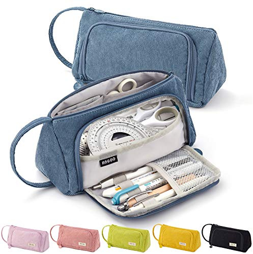 ONCCI Federmäppchen mit großer Kapazität, langlebig, Federmäppchen mit multifunktionalen Fächern, Stifteetui, Tasche für Studenten, Schreibwaren, Mädchen