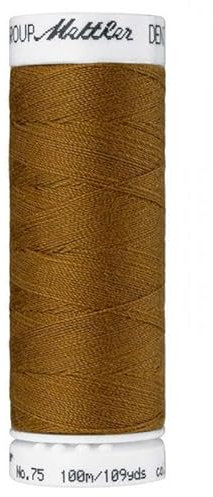 Mettler Denimgarn 100m Gold für Jeansstoffe und Jeansfarben. Jeansgarn aus Baumwolle