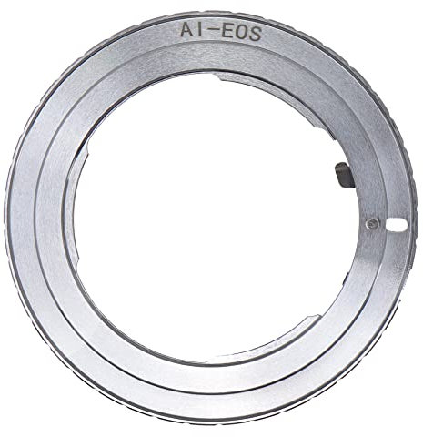 Hersmay Objektiv Adapter Ring für Nikon AI F Objektiv passend für Canon EOS EF EF-S DSLR Film SLR Kamera 1D X 1D C 5D 5Ds 6D 7D Mark II/II/IV 70D 80D 700D 750D 760D 800D 1200D 1300D 4000D DSLR Kamera