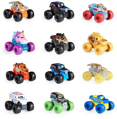 Monster Jam, Official Mini Mystery Collectible Monster Truck 12-Pack, 1:87 Scale, Great Gift for Birthday Parties