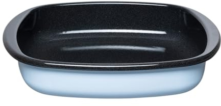 Riess, 0116-028, Backofenform 28x28x6cm, Classic/Back/Bratform, BACKEMAILLE BLAU, LBH 32 x 30 x 15cm, Gewicht 2,72kg, Auflaufform, ohne Deckel