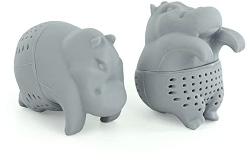 BESTonZON Hippo Silikon-tee-ei Mit Sieb Und Filter Für Losen Tee Diffusor Und Küchenutensilien