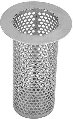 Passoire d'évier en acier inoxydable, siphon de drainage, protecteur de filtre de vidange pour cuisine et salle de bain (diamètre intérieur 4,2 cm, hauteur 10 cm)