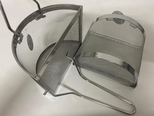 SET 2 PZ DIVISORI PER COTTURA in acciaio (UTILE PER CUOCERE DUE TIPI DI PASTA CONTEMPORANEAMENTE) manici estraibili a molla)