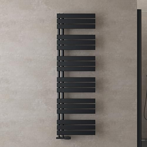 doporro Heizkörper Bad Handtuchheizkörper 159x50cm Anthrazit Badheizkörper | Badezimmer Badheizung Handtuchtrockner Handtuchwärmer Seitenanschluss, Effiziente Wärmeleitung, Nahtlose Schweißtechnik, FN