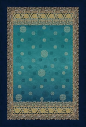 Bassetti PALLAVICINO Plaid aus 100% Baumwolle in der Farbe Blau B1, Maße: 240x250 cm - 9330138