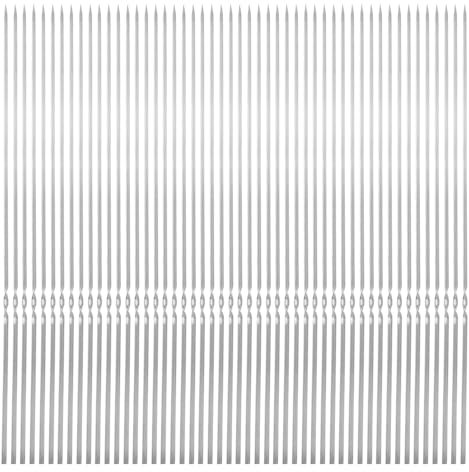 NUZAMAS 50 spiedi per barbecue in acciaio inox 304, 330 x 3,6 mm, spiedini in metallo, riutilizzabili per carne e verdure