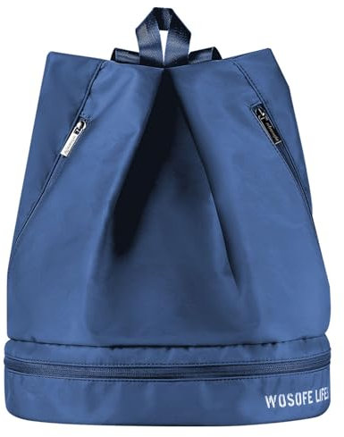 Reisetasche für Damen und Herren, Schuhtasche, Rucksack, groß, Sport, Turnbeutel mit Schuhfach
