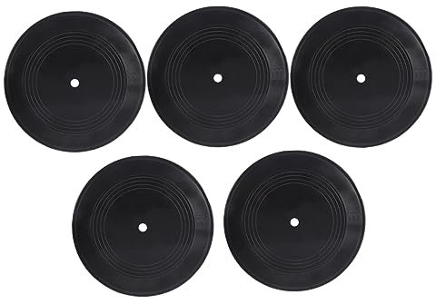 IMIKEYA Vintage Vinyl Schallplatten Wanddekoration 7 Zoll 5 Stück Deko Für Bar Restaurant Zuhause Runde Schwarze Retro Vinyl Ornamente Für Musikparty Und Raumgestaltung