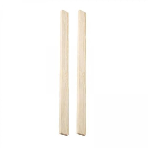 FLCPJGV 4 Guide per Mattarello in Legno di Alta Qualità per Lo Spessore Dell'impasto: Essenziali per La Cottura