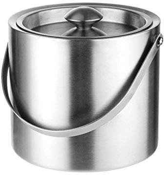 Edelstahl-Eiskübel mit Deckel und Griff für Bar, Restaurant, Bankett, Getränkewanne für Bier und Cockta, Haushalt, Küche, Lebensmittelaufbewahrungswerkzeug