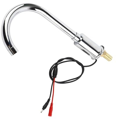 Robinet Automatique de Lavabo de Salle de Bain sans Touche, Robinet Infrarouge à Lavabo électronique en Alliage Zinc en Alliage de Salle de Bains pour le Robinet de Salle de Bain