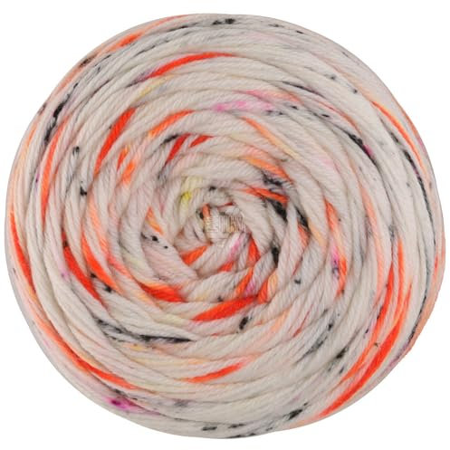 LANA GROSSA Meilenweit 100 Spray | Hochwertiges Sockengarn aus Merinowolle mit Druckeffekt, waschmaschinenfest | Handstrickgarn aus & 20% Polyamid| 100g Wolle zum Stricken & Häkeln | 400m Garn