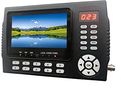 Buscador de satélites, KPT-258S / T DVB-S2 / T2 Satélite TELEVISOR Receptores de Finder de TV Hd Prueba de señal del medidor del receptor satelital DIGITAL VS ST-5150 Para ajustar la antena parabólica