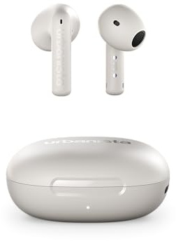 Urbanista Santa Monica Open Fit True Wireless with ANC, 24H Pay, Adaptive EQ, Crystal Clear Calls, Touch Controls, Advanced Wind-Noise Reduction, Cloud White