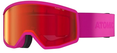 Atomic Four JR Flash/Count JR Kinder-Skibrille I Ski- & Snowboardbrille mit Flash Scheibentechnologie für klare Sicht I Unisex-Ski-Brille mit Live Fit Rahmen für individuelle Passform